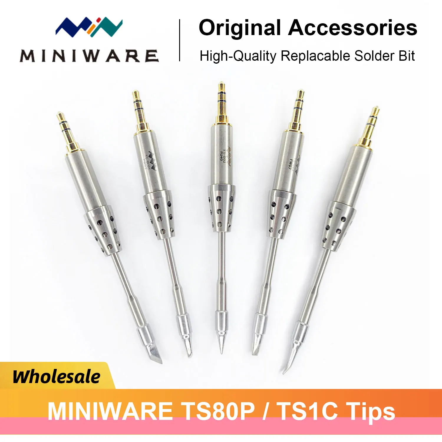 

MINIWARE TS80P TS80 TS1C Original High-quality Soldering Iron Tips Welding Equipment Tools TS-BC02 K4 J02 D25 B02 Tip mineware