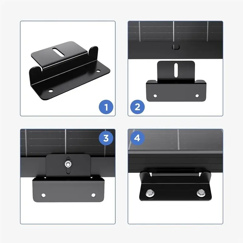 GYTB-Aluminum Z Bracket Set For Solar Panels-For RV, Trailer, Boat, Yacht-Wall& Off-Grid Roof-Corrosion-Free Light Weight