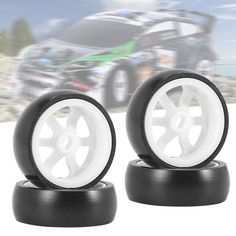 DT23 4Pcs Hard Plastic Drift Tire Tyre Wheel for Wltoys 284131 K969 K989 P929 Mini-Z Mini-Q Mini-D 1/28 RC Car Upgrades Parts