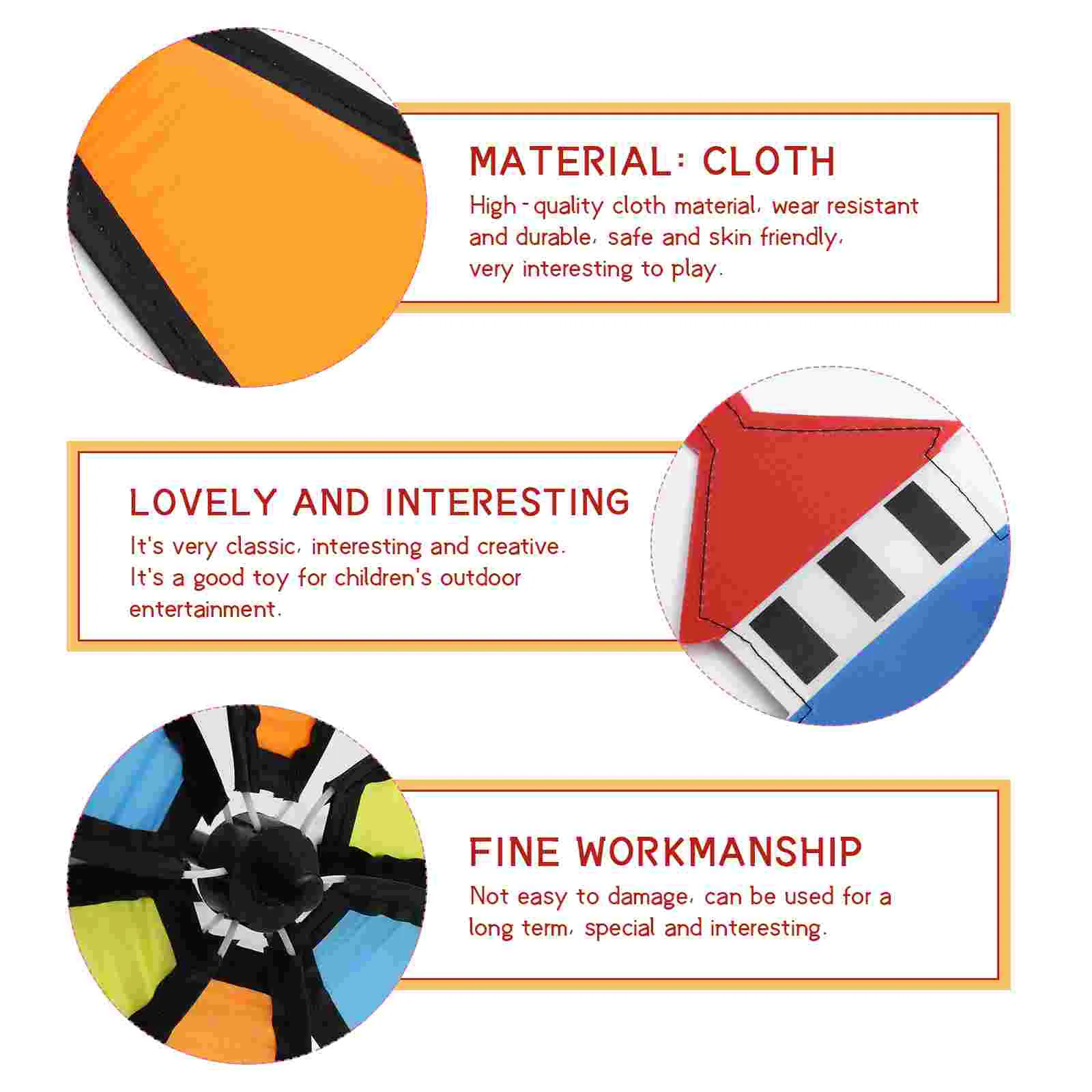 3 PCS Windsock Cloth Children's Windmill Baby Toys Indoor Ornament Outdoor Pinwheel Decors