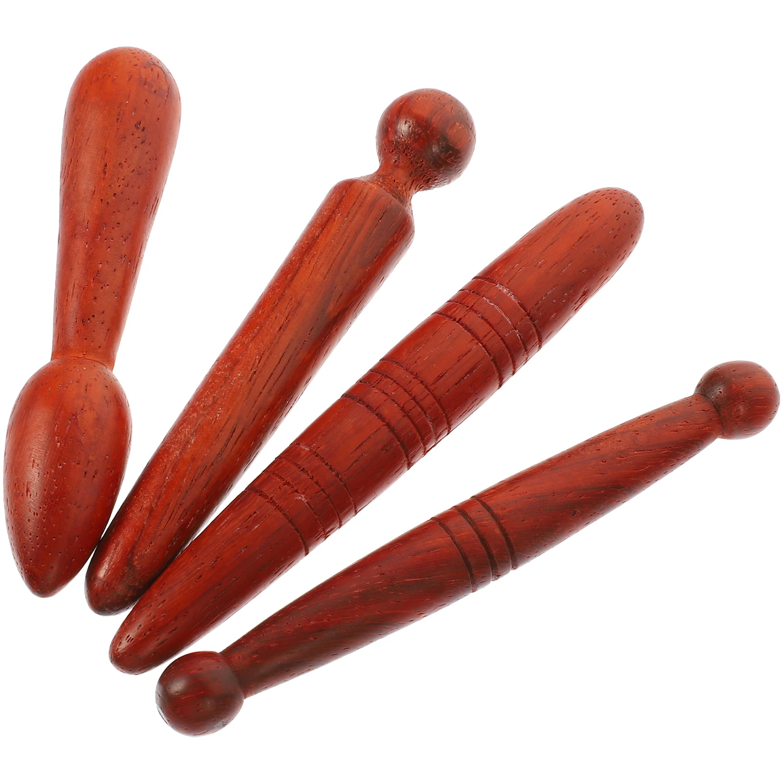 

4Pcs Massage Sticks Wooden Roller Tools for Feet Hands Back Manual Therapy to Release Tension Improve Circulation Daily Care