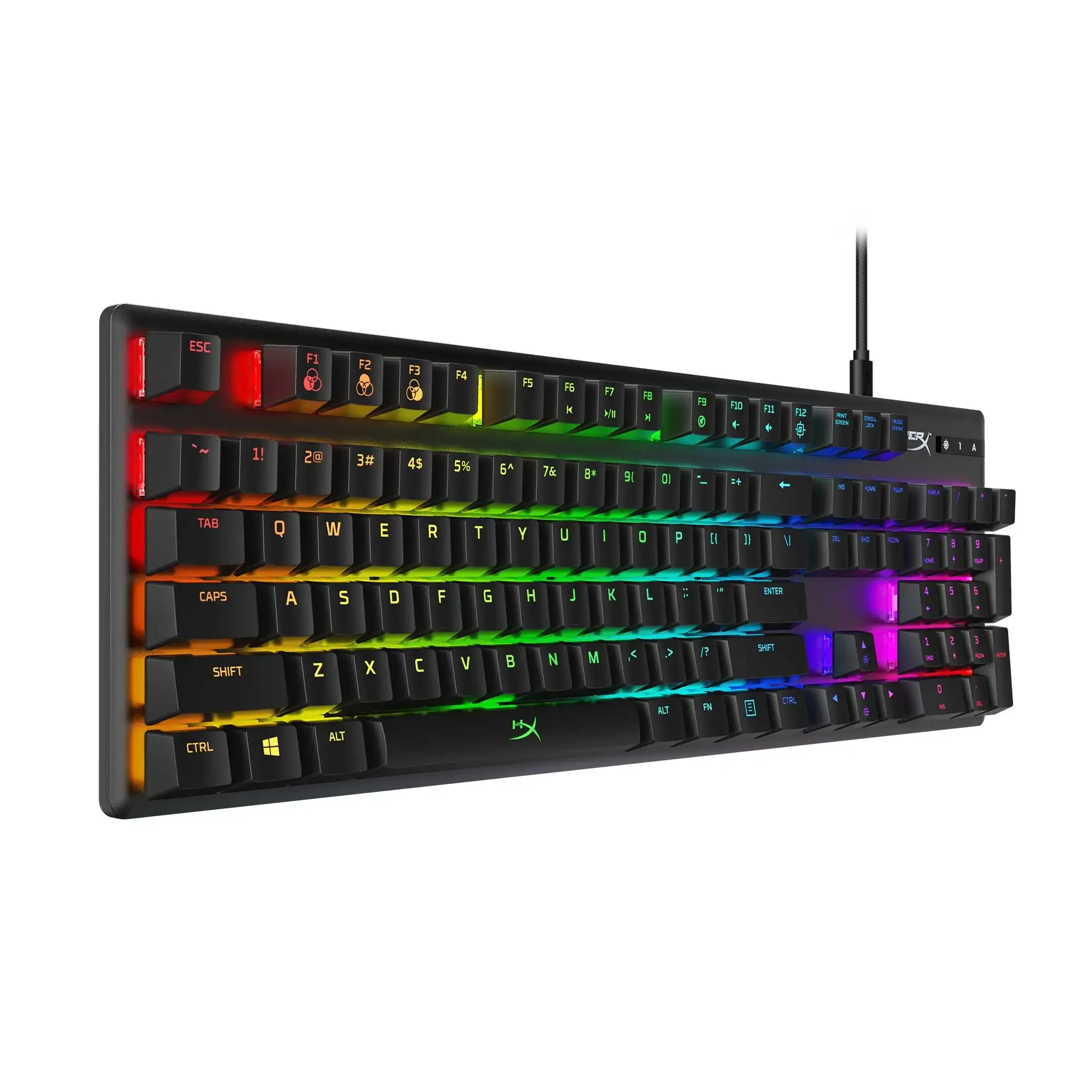 Teclado do jogo Hyper x Alloy, tamanho completo, best-seller, 2023