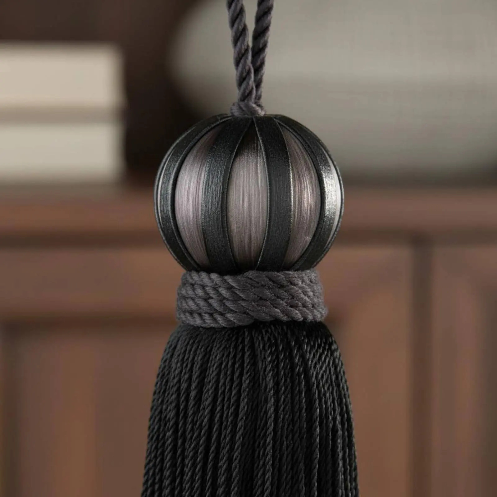 Cabinet Door Tassel Versatile Door Handle Tassel Hanging Adornment Silky Threads Home Decoration Hand-Woven for DIY Hobbyists