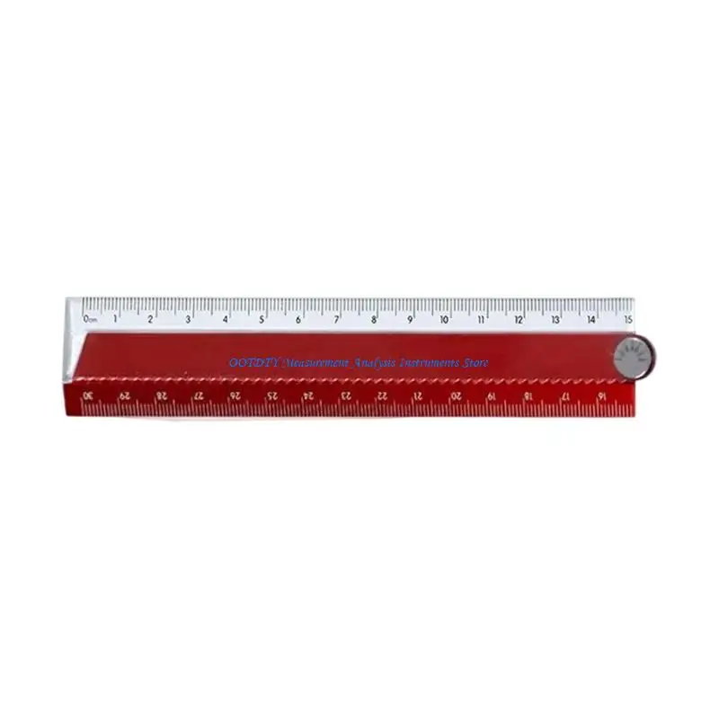 367D Foldable Ruler with Smooth Button Straight Ruler Students Measuring Ruler Tool