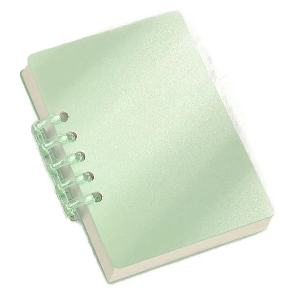 A7 80 Sheets Portable Pocket Notebook Simple Loose-leaf Square Notepad Horizontal Line Inner Page Memo Pad Diary Book