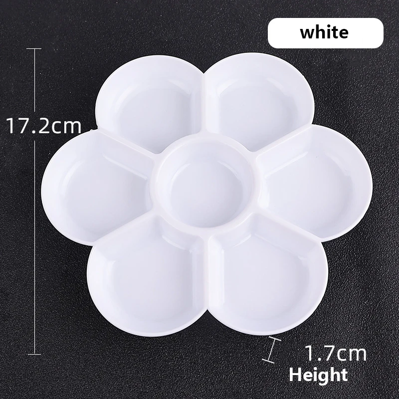 يمكن إعادة استخدام لوحة اللوحة متعددة الأشكال وصينية الطلاء ولوحة الألوان والألوان المائية وصندوق لوحة الرسم الزيتي