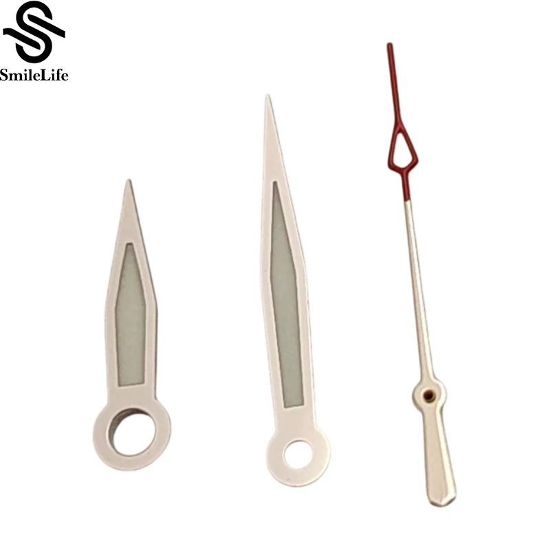 SmileLife Argento Orologio lancetta Argento-Rosso Secondo Fit NH35/NH36/4R/7S Movimento automatico Lancette dell'orologio Accessori Parti di orologi