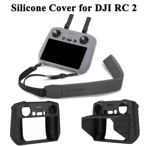 Funda de silicona para DJI RC 2, funda protectora de pantalla con cordón para DJI Mavic 4 Pro/Flip/Neo/Air 3S/Mini 4Pro/Air 3, accesorios para drones