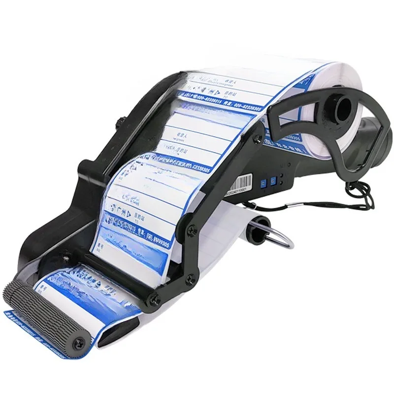 Self-adhesive thermal copper plate logistics fruit label stripping machine sticker machine