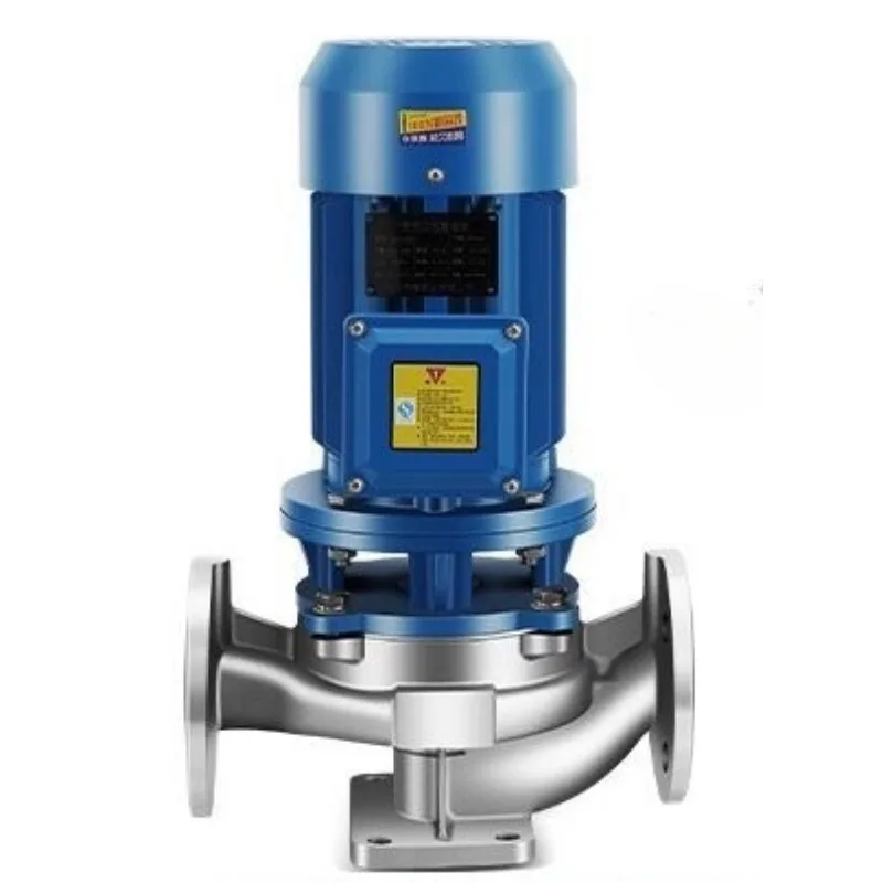 IHG 304 stainless steel vertical single-stage pipeline explosion-proof  acid and alkali resistant centrifugal pump