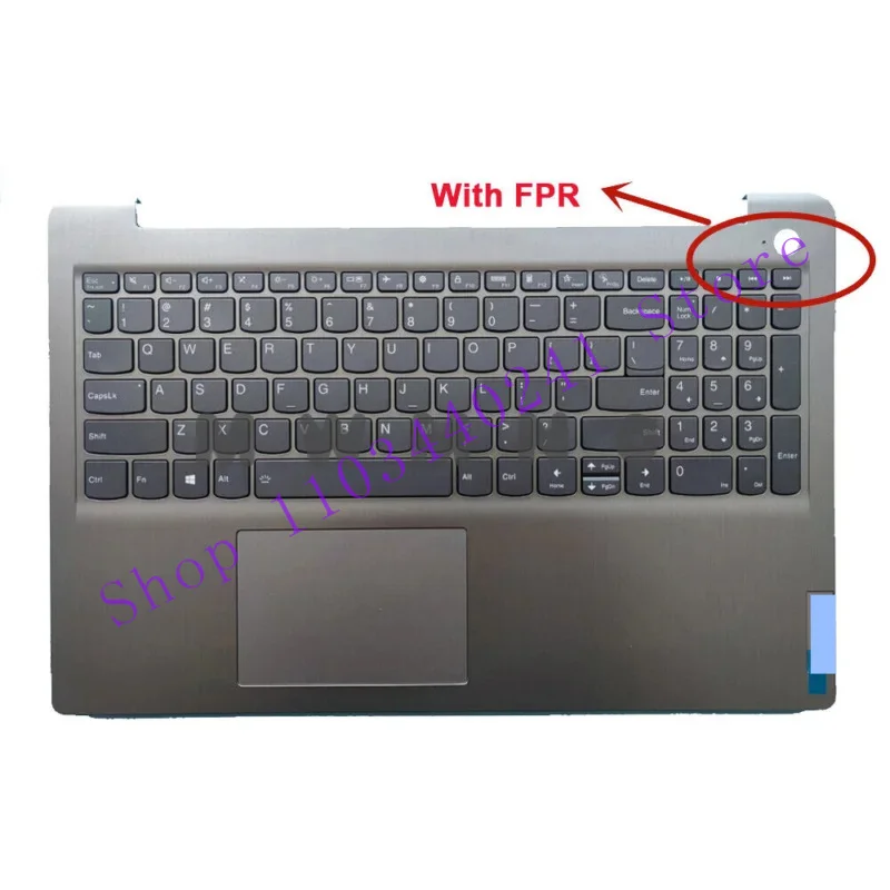 WYORESY 5CB1B65660 Palmrest Keyboard TouchPad For Lenovo IdeaPad 3-15ITL6 15ALC6 Gray