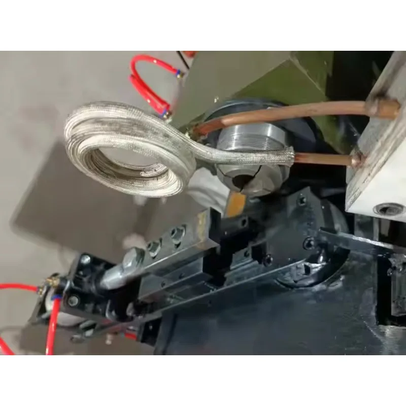 Automatische CNC Hochfrequenz Heizung Edelstahl Rohr Ende Formmaschine Metall Rohr Versiegelung Maschine