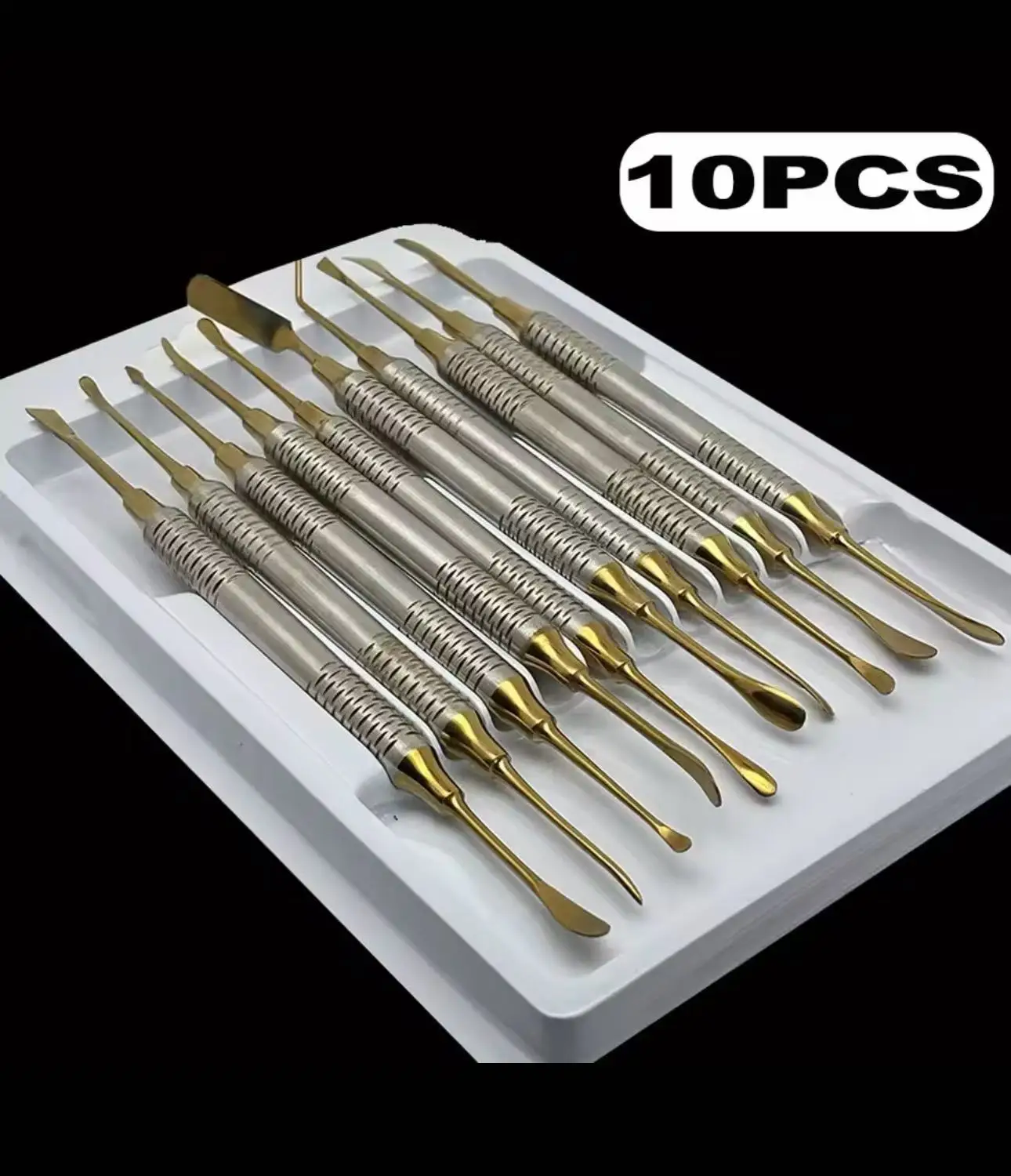 10Pcs Dental Periosteal Elevator Separator for Reflecting Retracting Tissue and Implant Surgery Stainless Steel Kit
