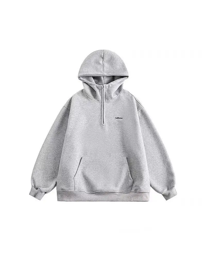 

Весенне-осенняя мужская толстовка с вышивкой в японском стиле, свободная повседневная толстовка на молнии с капюшоном