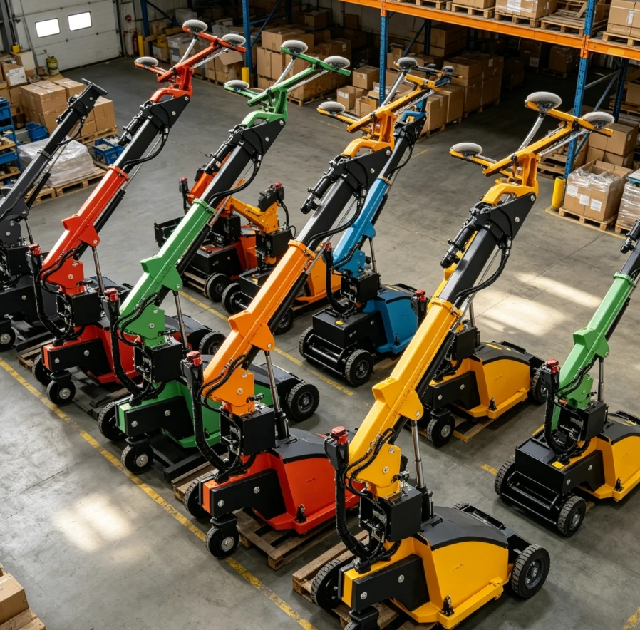 Robot for Installing Glass Panels Electric Vacuum Lifter for Windows Smart Glazing Machine Mobile Marble Slab Installer