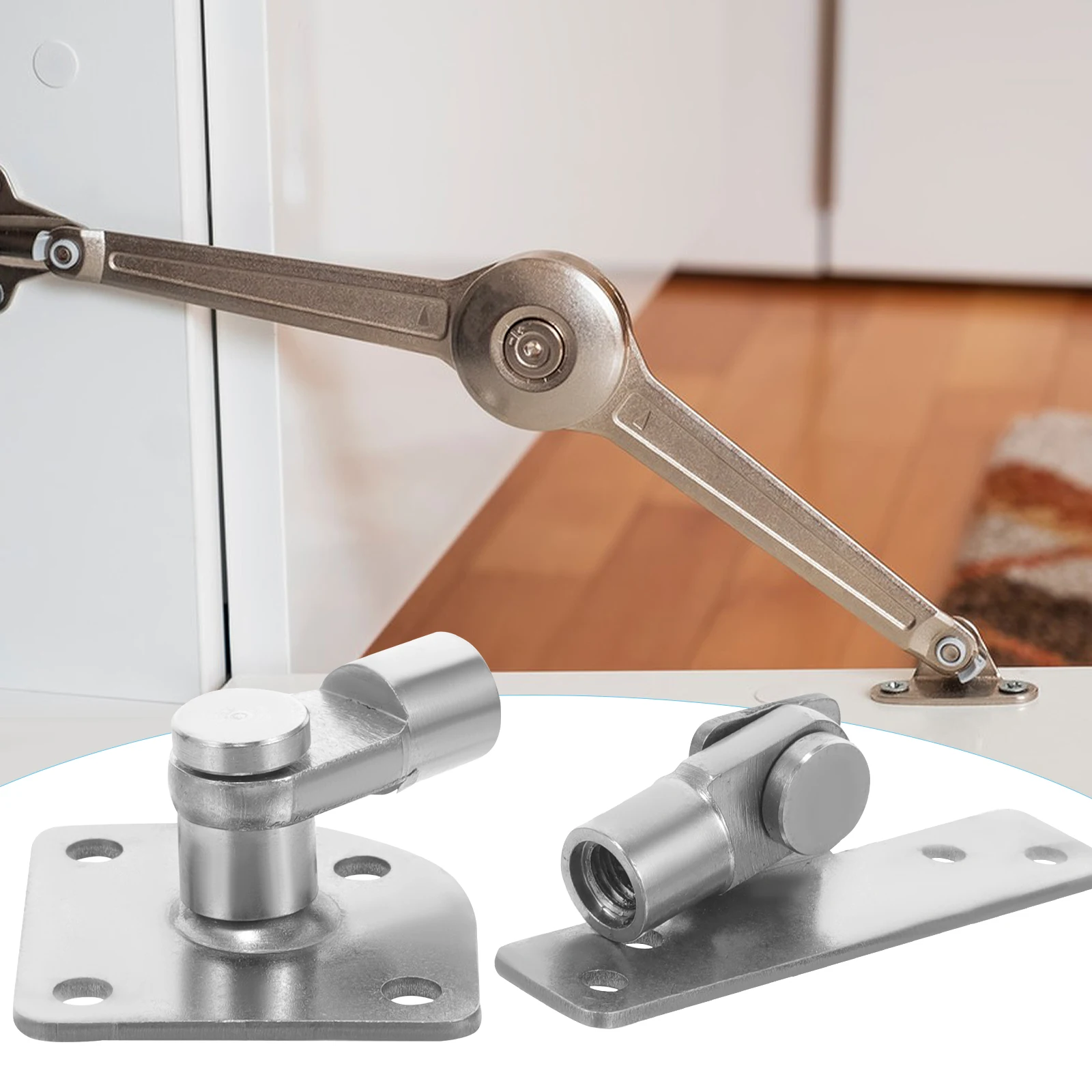 

Gas Spring Connector M8 Thread Stainless Steel Mount Door Buffer Bracket Cabinet Lift Support Strut Mounts Screen Closer