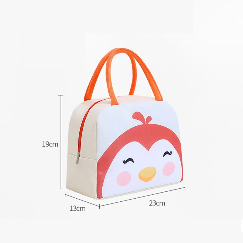 Children Lunch Bag Portable Cute Dinosaur Animals Waterproof Food Warmer Lunch Box Insulated Bag Kids School Food Storage Bags