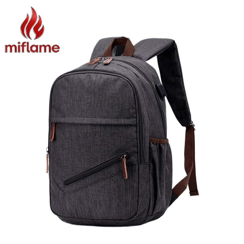 

Men's Water Resistant Backpack with USB Port Laptop Bag Fashion Casual Style Travel Computer Backpack for College Student