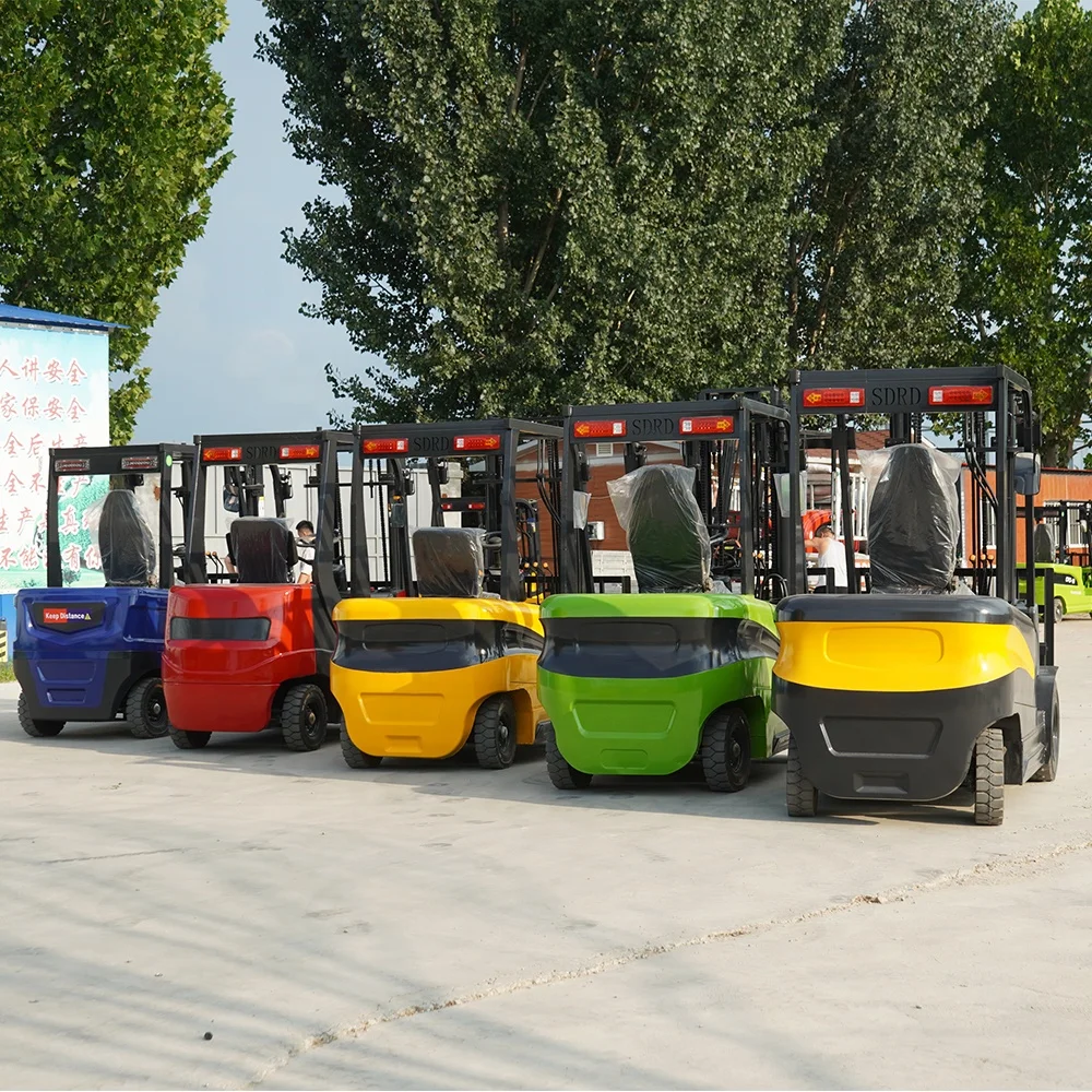Lithium Battery Mini Fork Lift Truck Carretilla Elevadora Mini Elektrikli 3 3ton Forklift Small Parts CE 4 Wheel Warehouse China