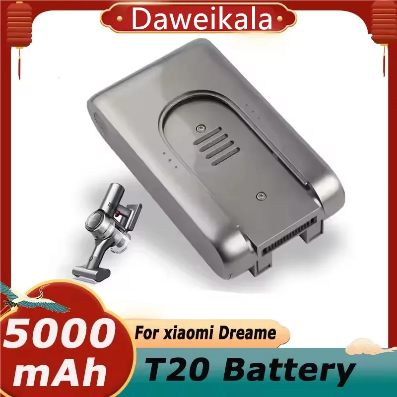 

Replacement 25.2V 5000mAh Battery for Xiaomi Dreame T20 Cordless Vacuum Cleaner - Rechargeable Li-ion, High Capacity