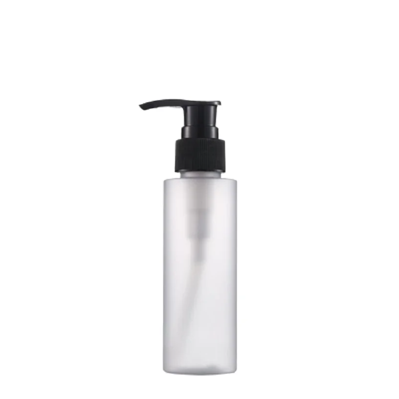 20Pcs 100ml 200ml Frost Plastic Refillable Bottles Cylinder Hand Wash Liquid Shampoo Dispenser Cosmetic Cream Lotion Pump Bottle