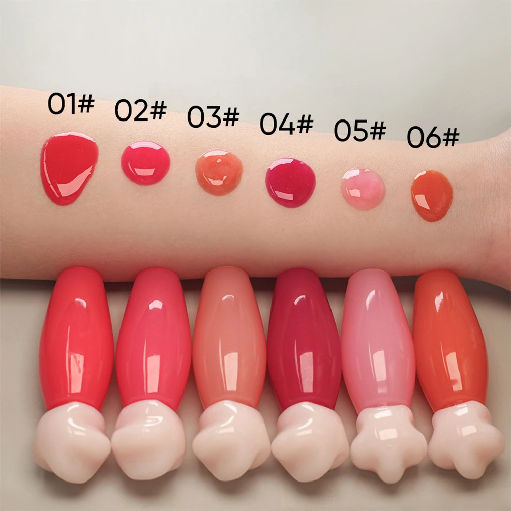 ミニアイスキャンディーリップグロス プライベートラベル 冷却効果 プランプ効果 長時間保湿 カスタムロゴ 星型蓋 メイクアップ 卸売 ヴィーガン