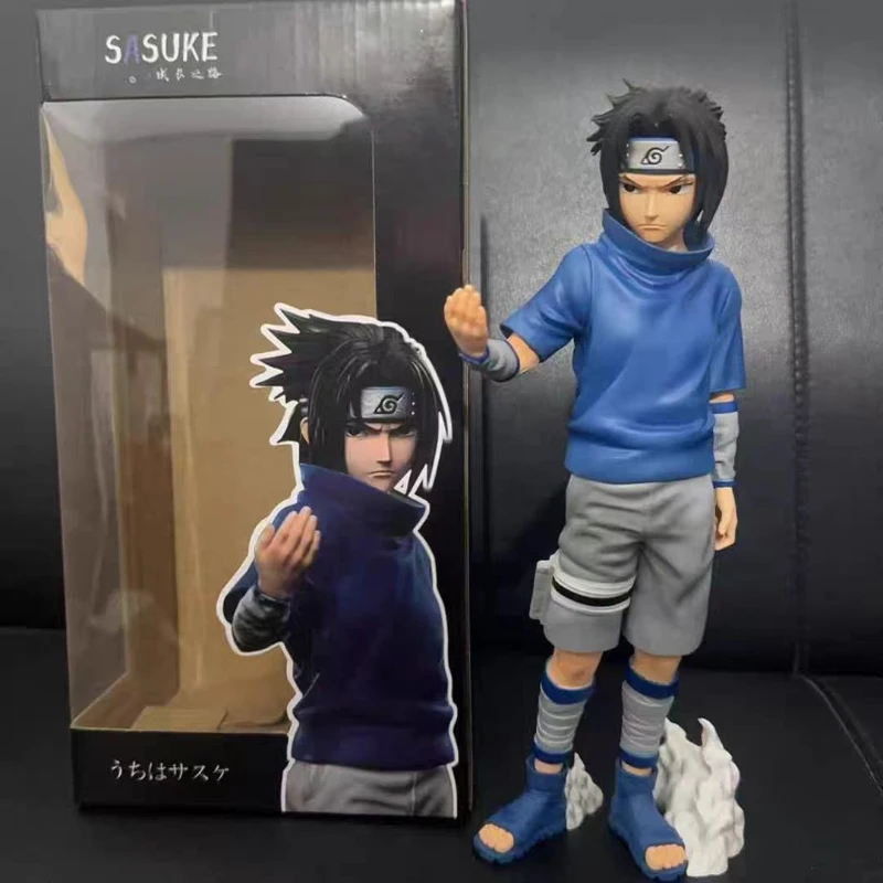 NARUTO Action Figurine Fire Country Uchiha Sasuke Figure Shippuden Model Standing PVC Collection Perimeter Toys Birthday Gifts