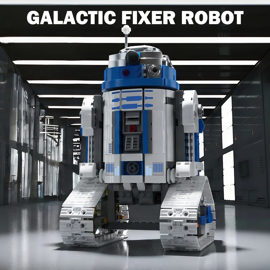 

MOC Science Galactic Fixer Robot Model Building Blocks Kits Technical Remote Control Robot Bricks Toys for Kids Birthday Gifts