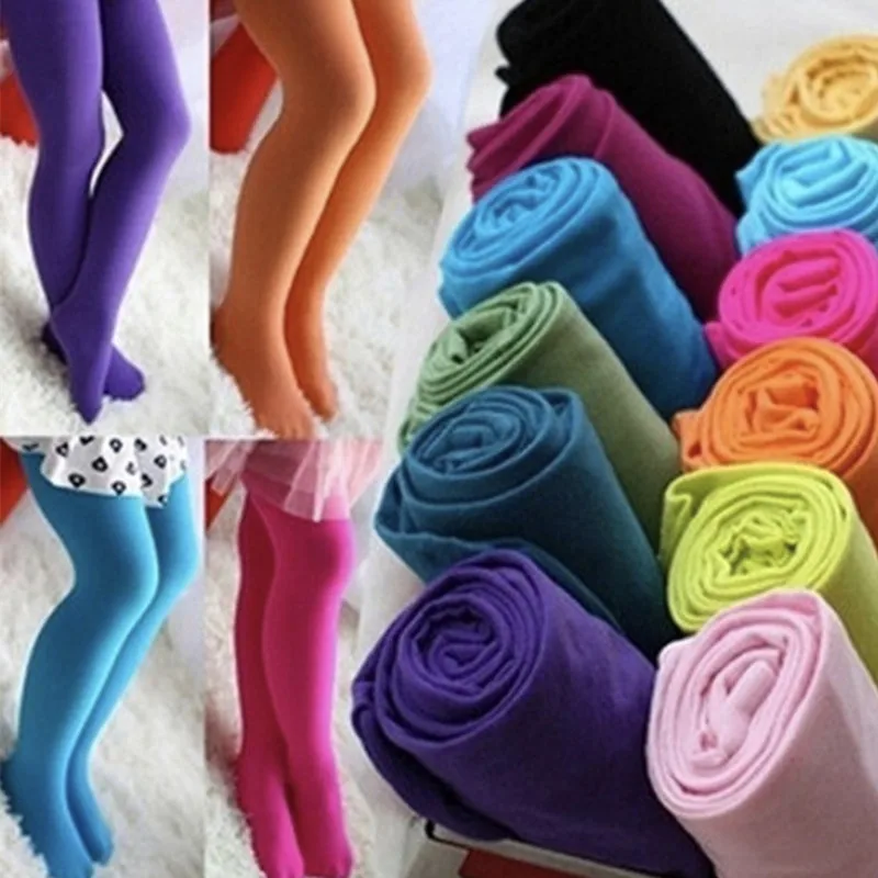 Spring Ballet Girls breathable Candy Color Pantyhose Bottoming High elasticity Student Stockings toddler Baby Kids Dance tights
