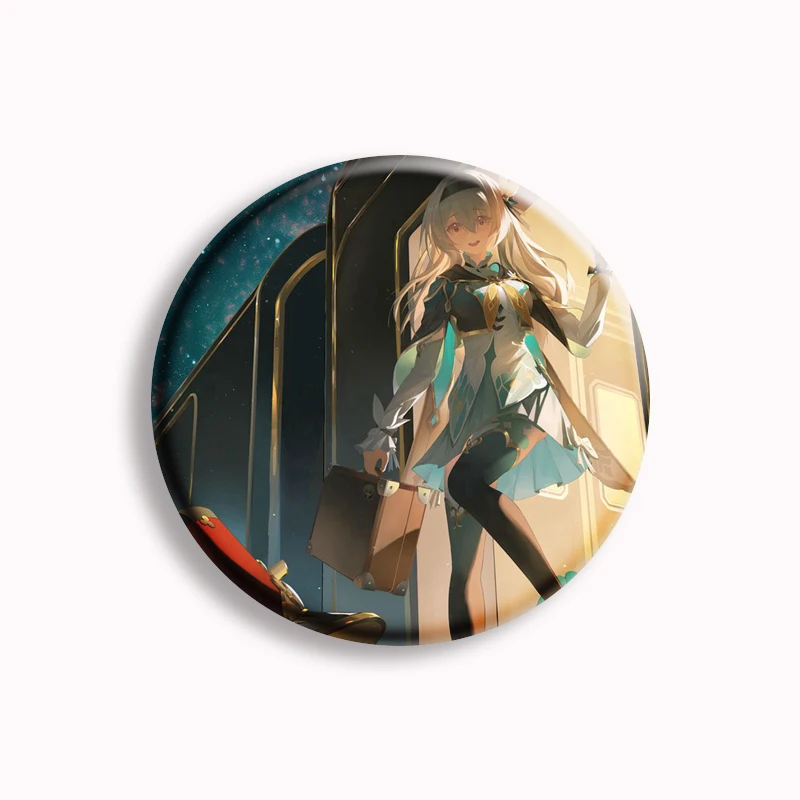 Set De 4 Pins Honkai Star Rail – Firefly – Porte-clés Et Badges – Métal Et Acrylique – Décoration De Bureau Cosplay