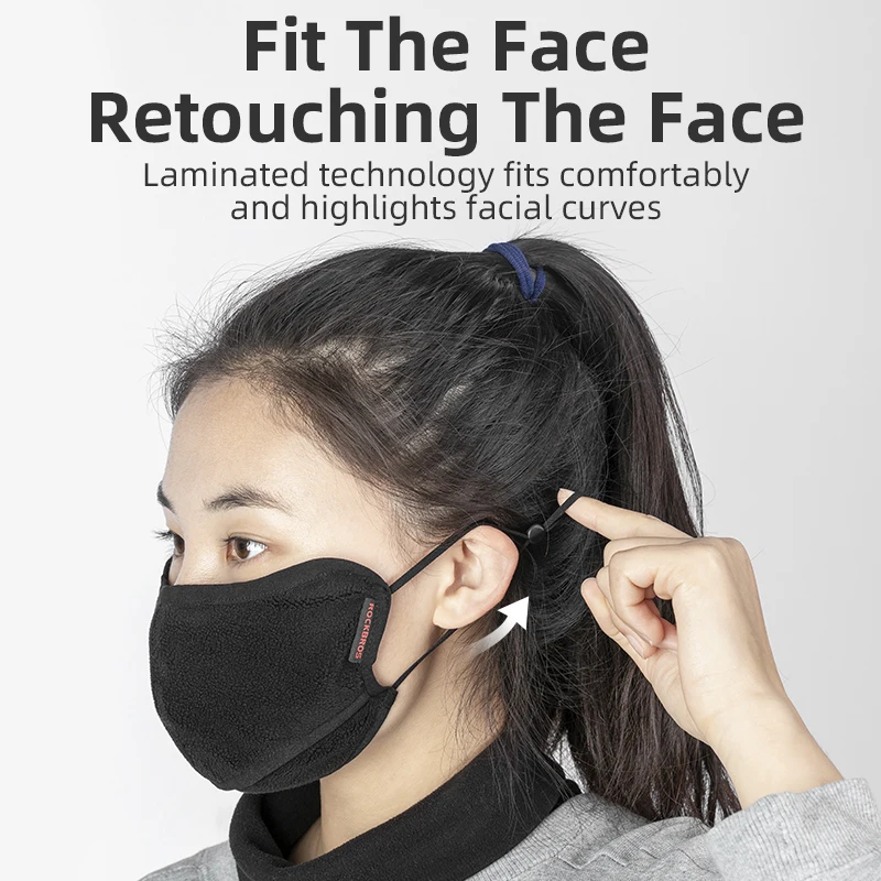 ROCKBROS Cycling Mask Men Women Breathable Keep Warm Windproof Dustproof Facemask For Running Outdoor Sports image 5