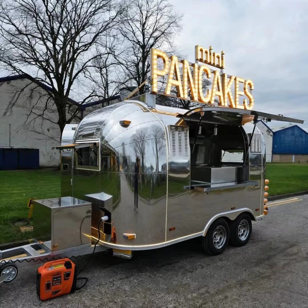 Hot Dog Vending Cart - Kleiner mobiler Imbisswagen, Bar-Kiosk, Catering-Eiswagen, voll