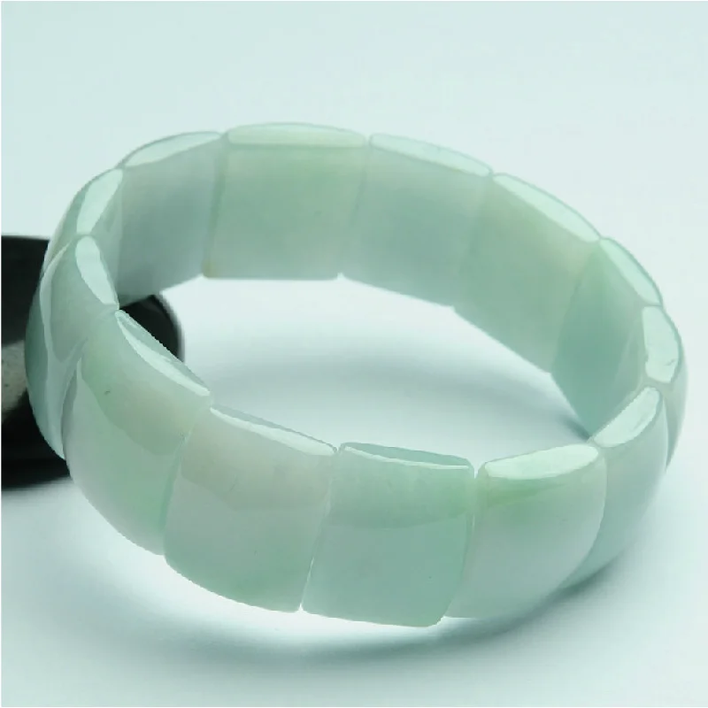 A- Level Men's and Women's Bracelet Festival Height Bracelets Jade Plate Bangle Genui