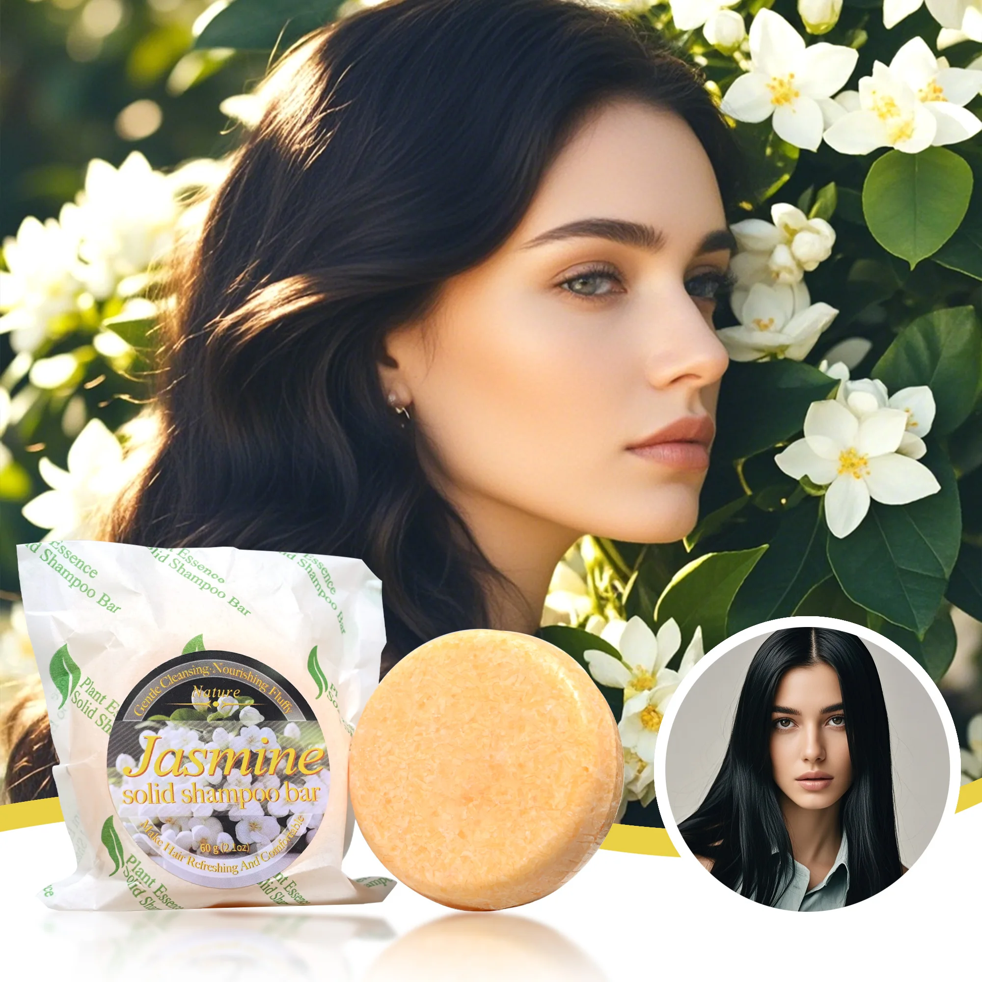 الياسمين جوهر العطر صابون شامبو الخضار زيت طبيعي الصابون الزنجبيل الخيزران الفحم المغذي التنظيف العميق العطر #1