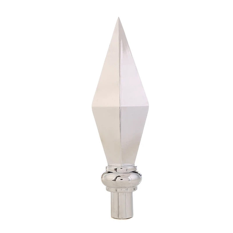 for Outdoor Indoor Pole Works Gold / Silver Colored Finials for Indoor and for Parade Displ