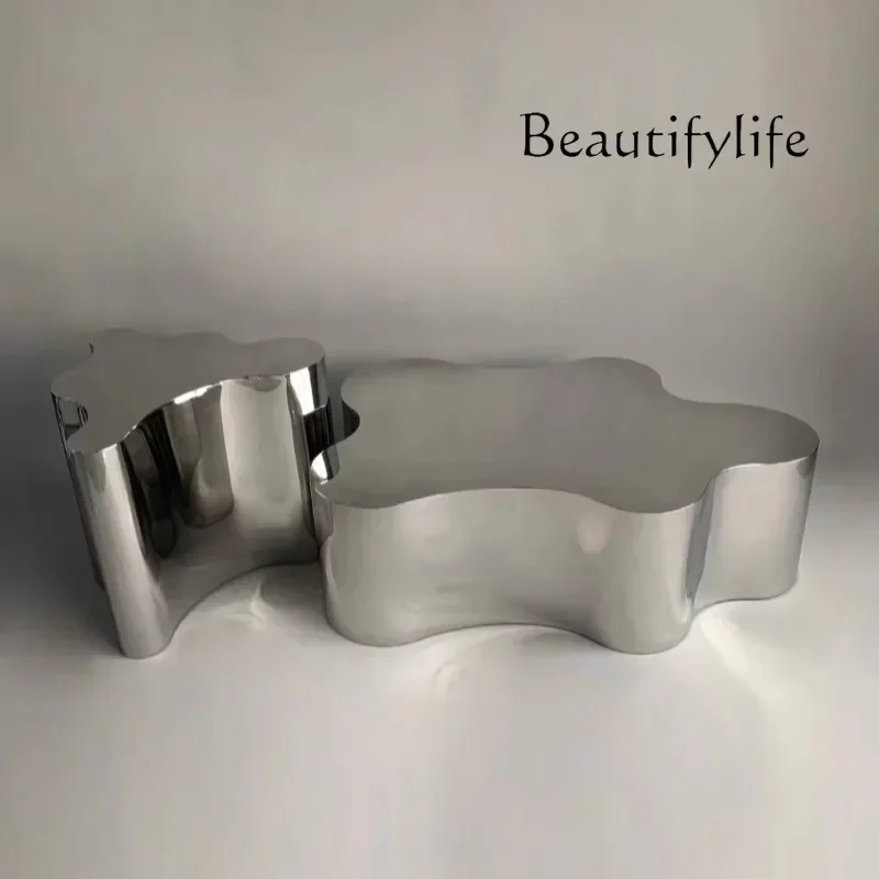 B3 BA Metal Luxury Coffee Table Decoration Living Room Designer Side Table Moving Standing Nordic Couchtisch Lounge Suite Furnit