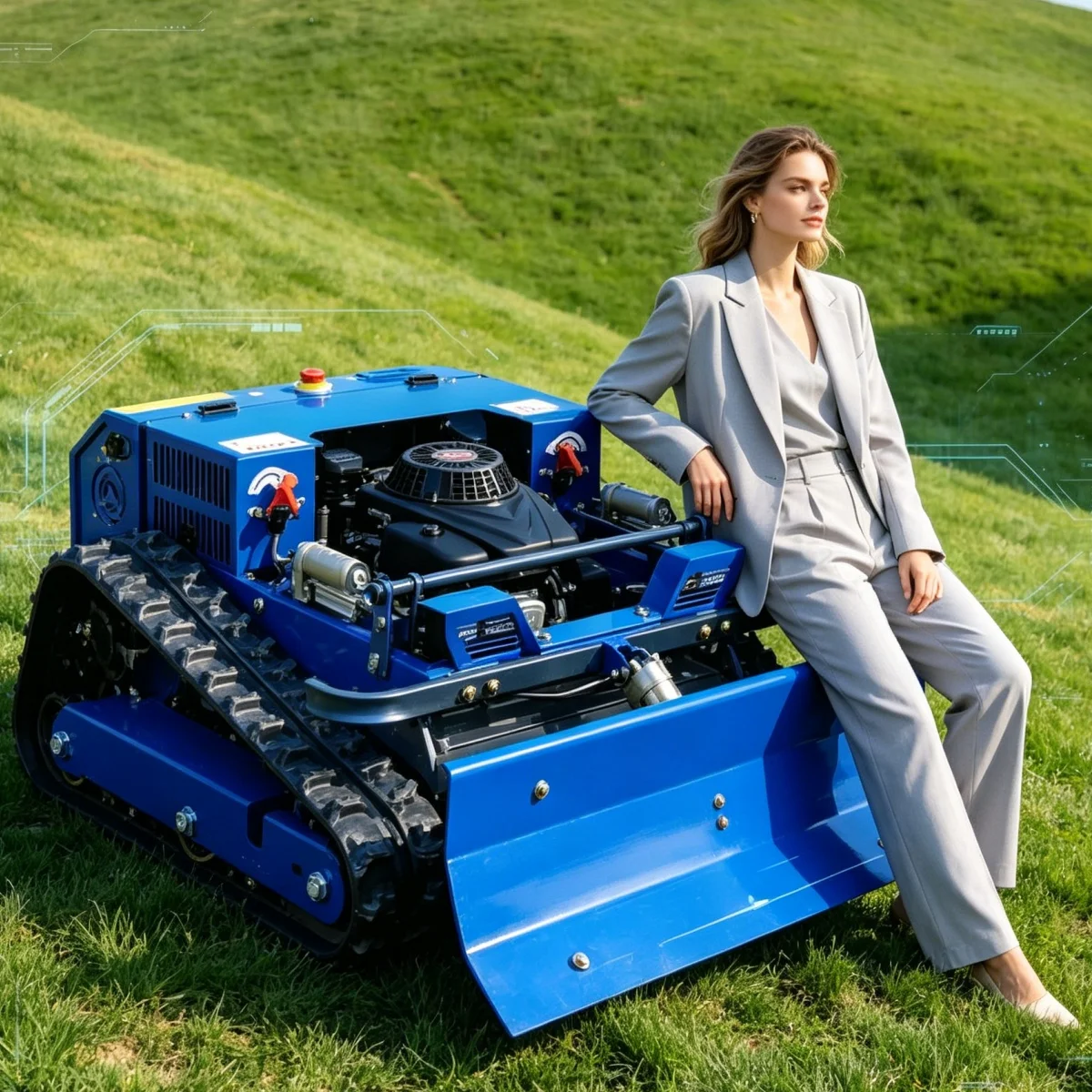 

Customized Multi Gear Remote Control Lawn Mower Speed Adjustable Lawn Mower Robot Flexible RC Mower For Complex Mixed Terrain La