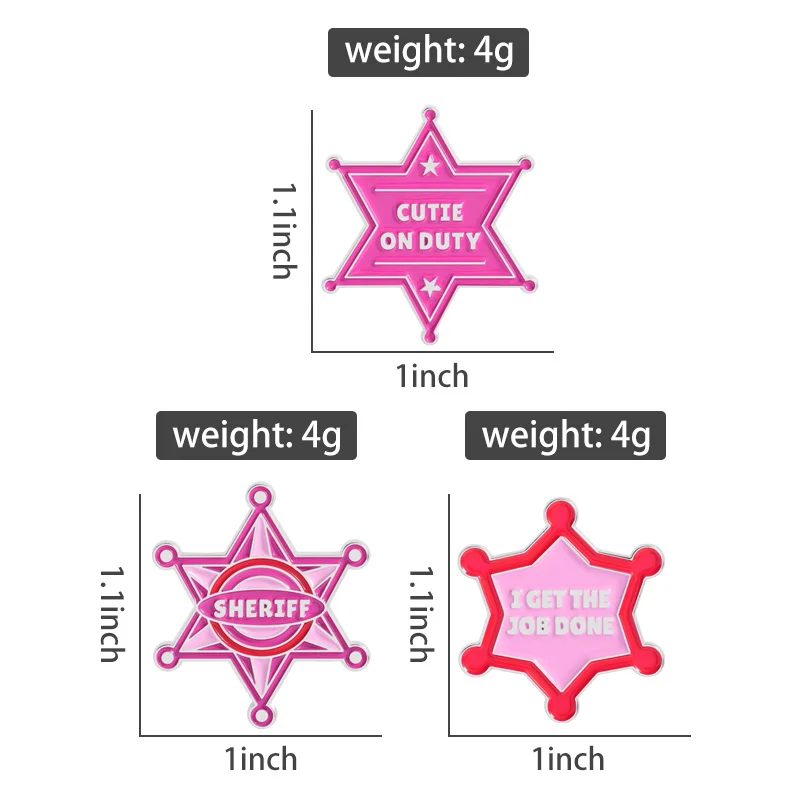 موضة الوردي شريف شارة المينا دبابيس أحصل على وظيفة كتي على واجب دبابيس ظهره شارة التلبيب مجوهرات هدايا للأصدقاء