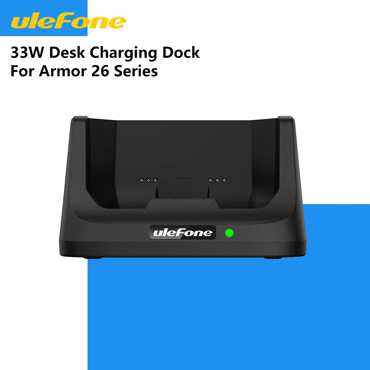 Imagem -03 - Doca de Carregamento de Mesa sem Fio para Ulefone Power Armor 26 Series Celular Usb-c Tipo-c 33w