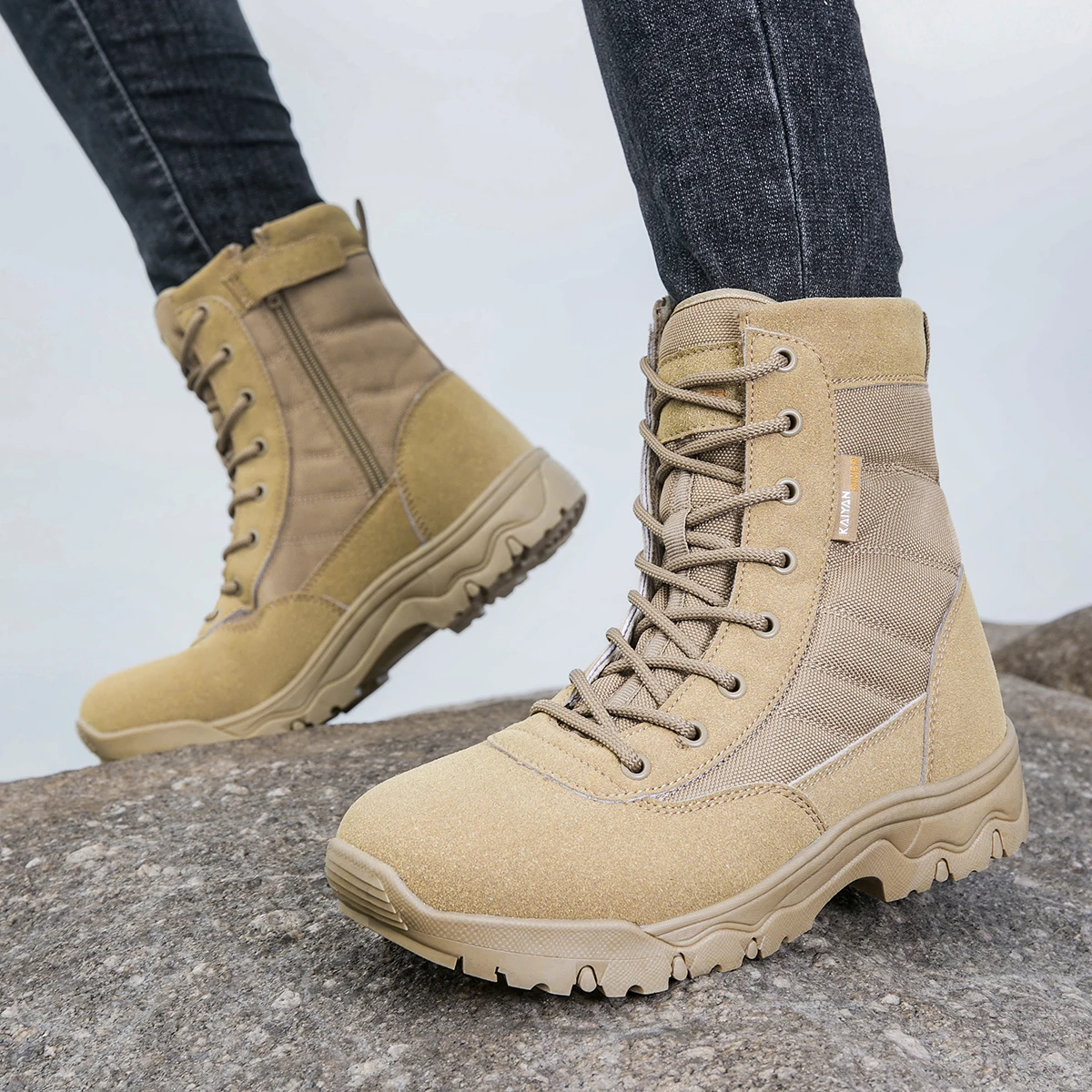 

Outdoor High-Top Desert Men's Boots TacticalCross-Border Military Eagle Fan Favorite Work Boots Hiking Shoes