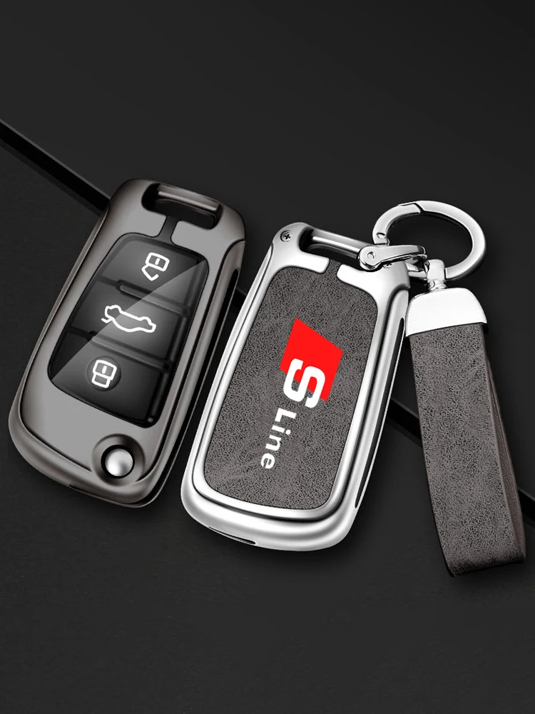 

Car Remote Key Case Cover Bag Auto Styling Keychain For Audi Sline A6 C5 C6 C7 C8 A4 B5 B6 B7 B8 B9 S3 S4 S5 Q3 8U Q5 8R RS3 RS6