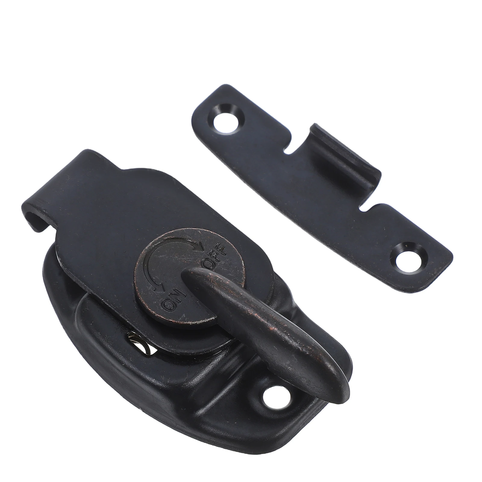 

Heavy Duty Table Locks Dining Connectors Leaf Latch Cabinet Hardware Accessories Iron Buckle Plate Screws Black