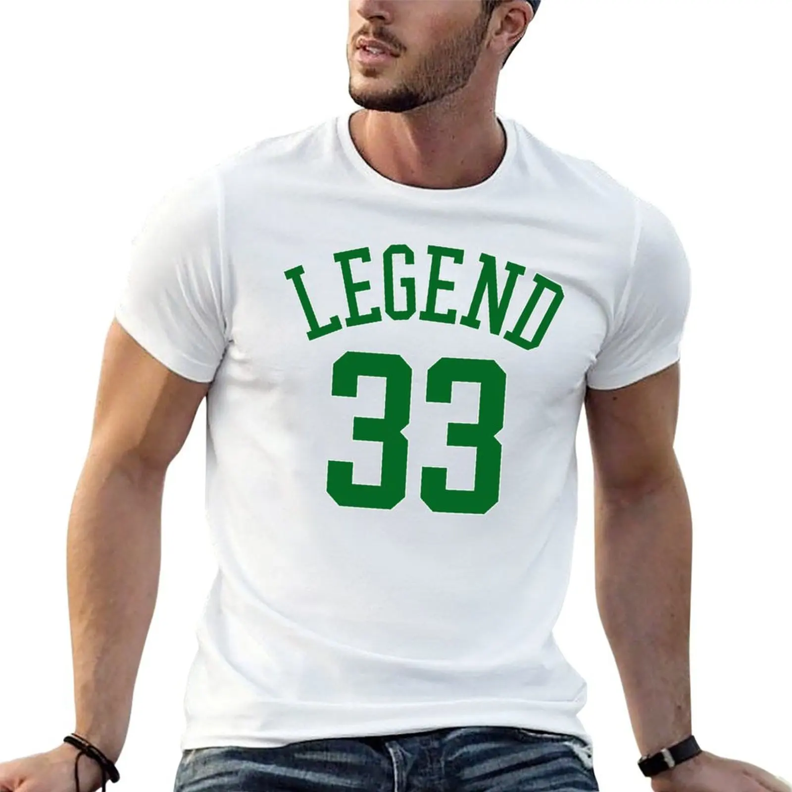 

Retro Larry 'Legend' Bird Jersey T-Shirt man tshirt man t shirt summer T-Shirt