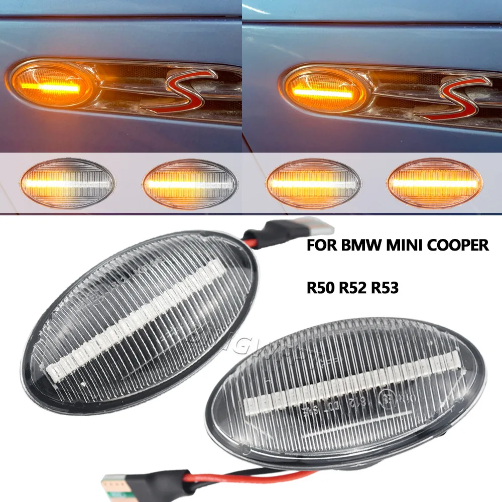 

2pcs For BMW Mini Cooper R56 R57 R58 R59LED Turning Fender Side Lights