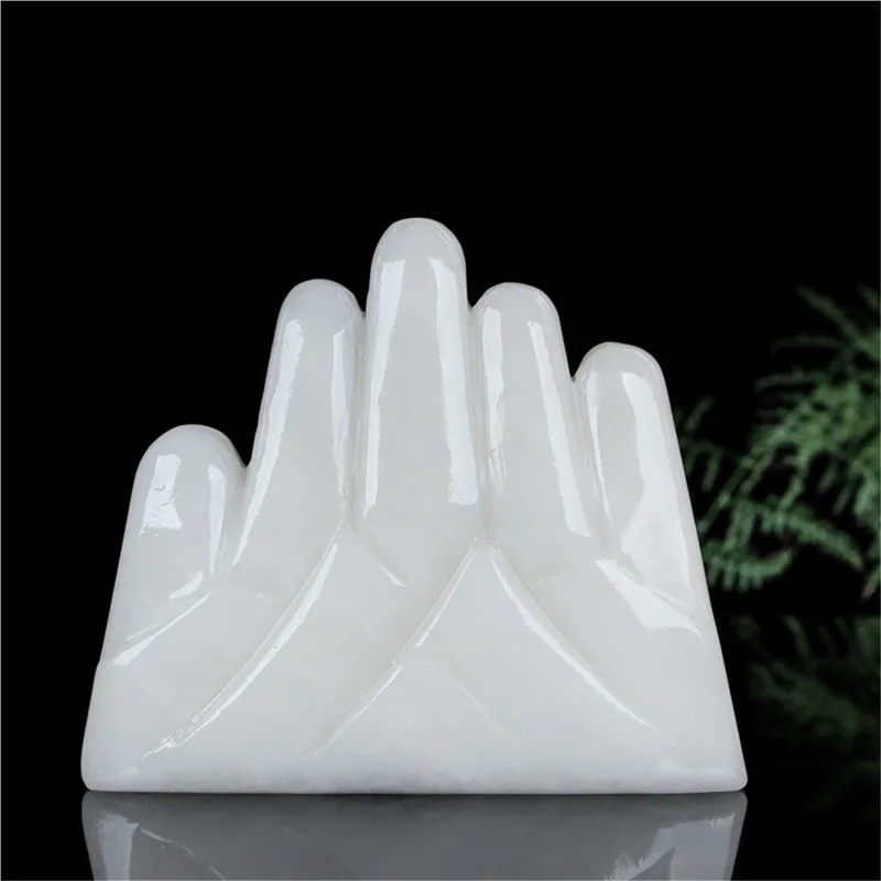 Natural jadeite Wuzhisan ornaments for home, office, living room, desktop, Shi Gan Dang housewarming decorations, gift