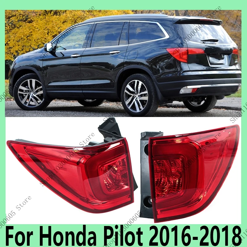 Para Honda Pilot 2016-2018 piezas de automóvil conjunto de luz trasera luz de giro luz de advertencia de freno luz de conducción luz de conducción versión de EE. UU.