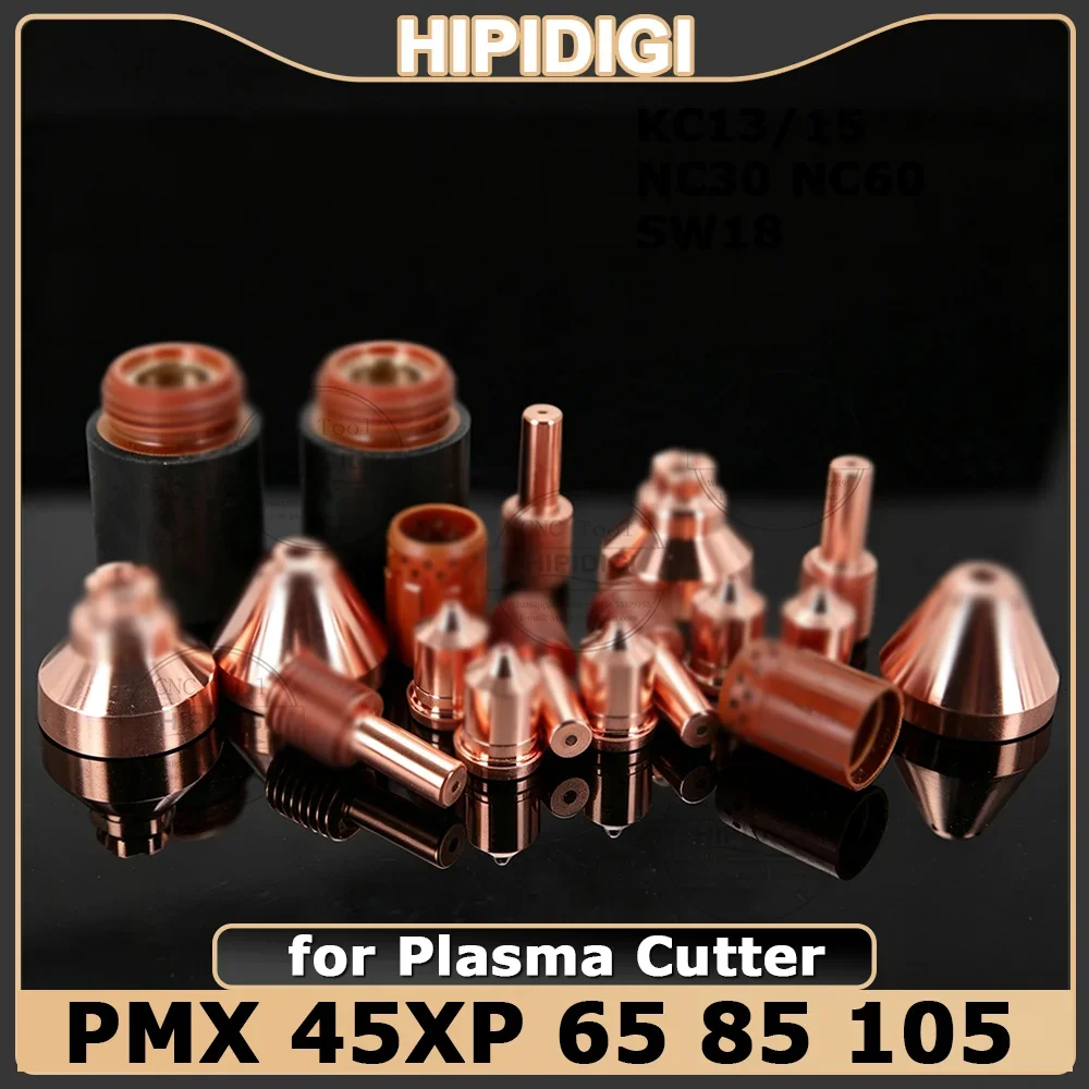 5/20/50 шт. PMX 45XP 65 85 105 Стандартные расходные материалы для плазменной резки: сопло, электрод, защитный экран, фиксирующая колпачка для PMX