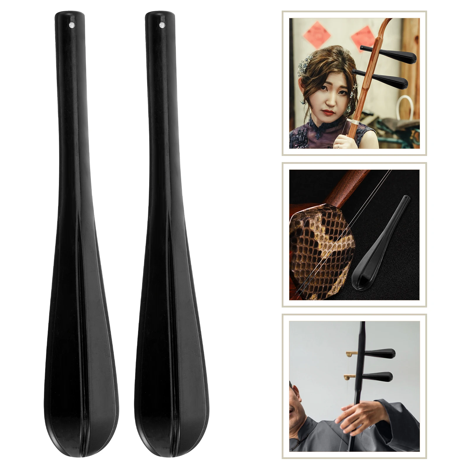 

2 Pcs Erhu Scroll Accessories Parts Fittings Peg Tuning Pegs Professional Piano