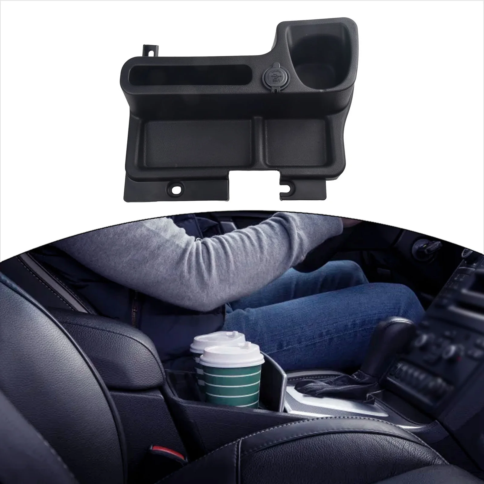 Center Console for Land Cruiser 70 Series, Convenient USB Connection, Adhesive Attachment, Suitable for LC76 LC78 LC79 Models