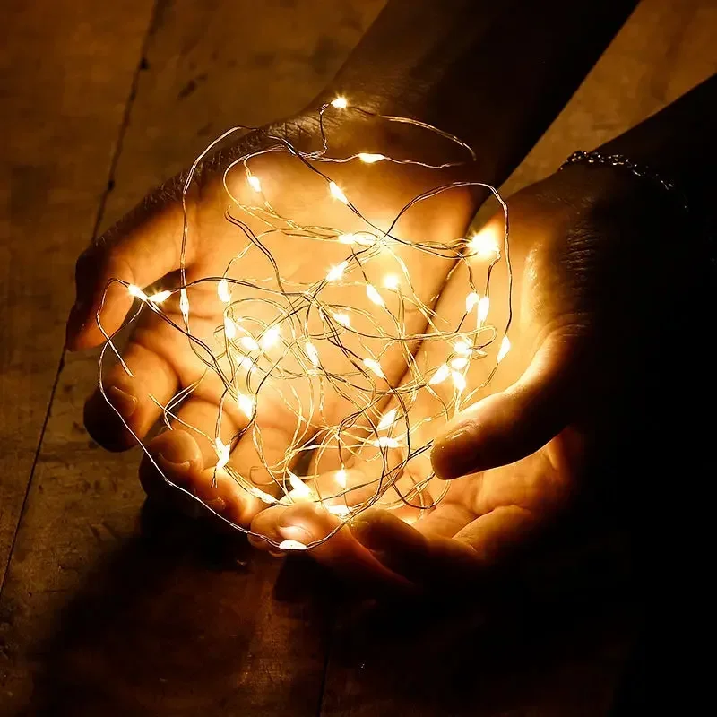 أضواء LED من الأسلاك النحاسية لعيد الميلاد وحفلات الزفاف وديكورات الحفلات #3